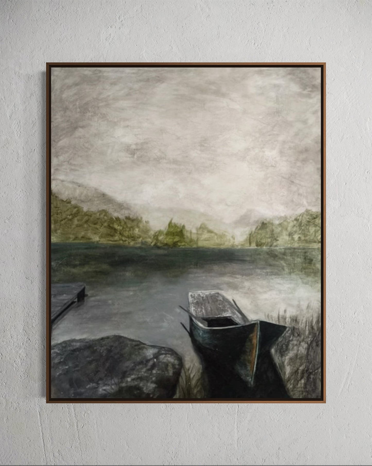 Foggy lake